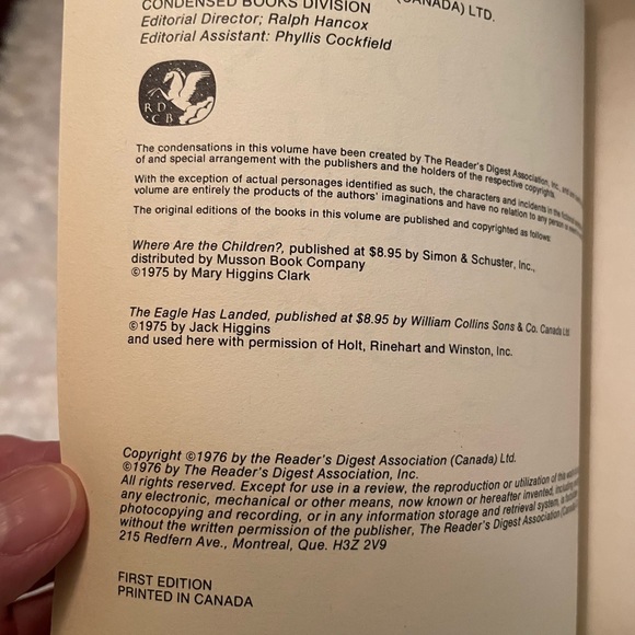 1976 first edition Readers Digest Condensed Books “ - Picture 8 of 10